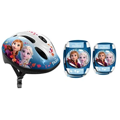 Image de Stamp Fille + Coudières/Genouillères la REINE des NEIGES Ii Casque Coudi res Genouill res, Bleu, 2 EU