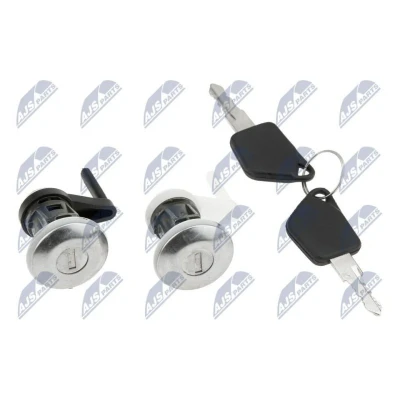 Image de NTY EZC PE 031 Jeu de cylindres serrures avant droite, gauche PEUGEOT: 206 3/5 portes, SW