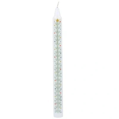 Image de Gisela Graham Bougie de l&#039;Avent Sapin Noël 23 cm