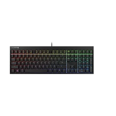 Image de CHERRY MX 2.0S, Clavier de gaming mécanique avec rétro éclairage RGB, Disposition EU (QWERTY), Conçu en Allemagne, Original RED Switches, Noir