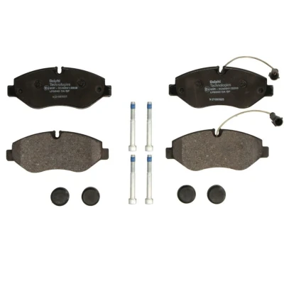 Image de DELPHI LP2043 Jeu de plaquettes frein contact signal d&#039;usure inclus avec tôle anti bruit accessoires NISSAN: Cabstar, NT400 Cabstar