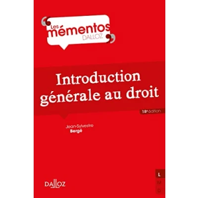 Image de Introduction générale au droit 18ed Livre d’occasion Correct