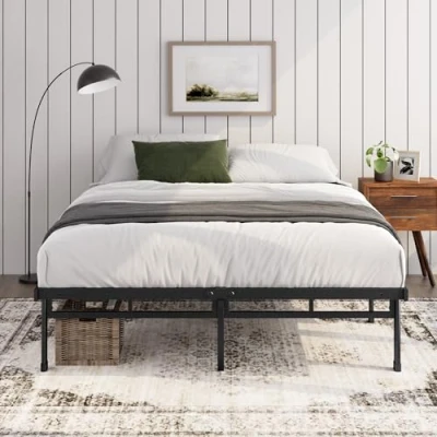 Image de Zinus Justin Base de Matelas Facile à Monter 36 cm Haut Support en Acier Espace suffisant sous Le lit