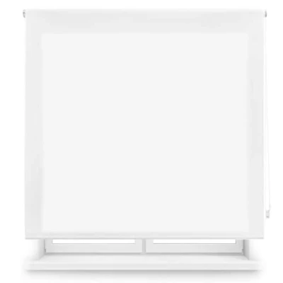 Image de Blindecor Ara Store enrouleur translucide uni Blanc cassé, 160 x 175 cm (largeur hauteur) Taille du tissu 157 170 Stores pour fenêtres