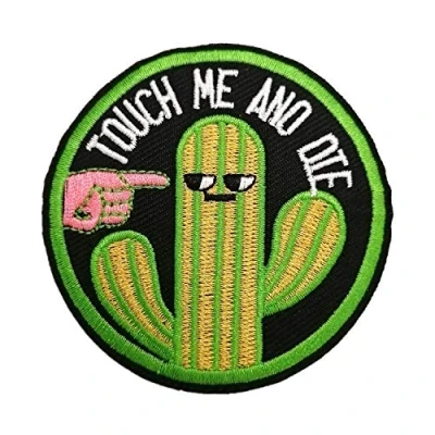 Image de BPA Patch Thermocollant Ecusson a Coudre Touch Me And Die
