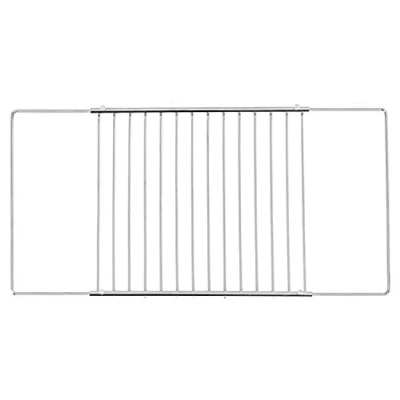 Image de ICQN Grille de Four Universelle réglable Extensible 37,5 à 60 cm et 32 Profondeur Cuisson pour chromé Minimum 375mm, Maximum 600mm