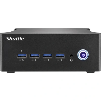 Image de Shuttle Nano PC NT10H5, Intel Core Ultra 5 125H, Arc graphics, 2xHDMI, 2xUSB 4.0 (DP), 2x2.5Gbit LAN, VESA, 24/7 Neuf