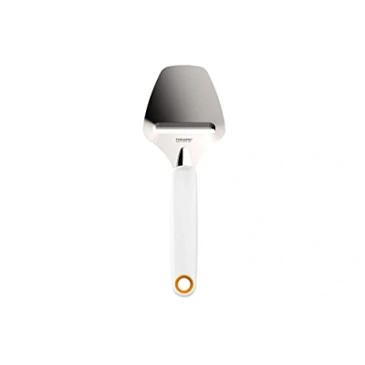 Image de Fiskars Coupe fromage, Fromage à pâte épaisse, Acier inoxydable/Plastique, Largeur lame: 6 cm, Functional Form, Blanc, 1016129