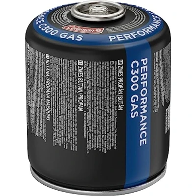 Image de Coleman cartouche gaz C300 Performance, valve avec à vis, adaptée aux réchauds our grils de camping, mélange butane/propane puissant 230 g, utilisation jusqu&#039;au point congélation