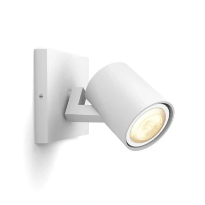Image de Philips Hue White Ambiance RUNNER Spot 1x5.5W extension compatible Bluetooth Blanc (télécommande non incluse), Bluetooth, fonctionne avec Alexa, Google Assistant et Apple Homekit, 1 Unité