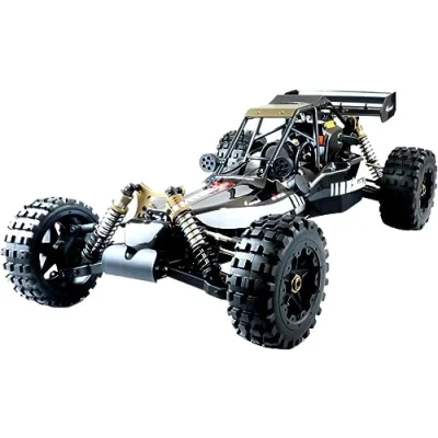 Image de Amewi Pitbull X Evolution 1:5 RC Modellauto Benzin Buggy Heckantrieb (2WD) RTR 2,4GHz Poussette Modélisme, 22414, Noir