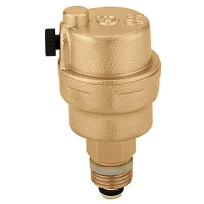 Image de Caleffi Vanne de purge 3/8&quot; DN10 automatique rapide Système ventilation Séparateur d&#039;air Chauffage Robocal