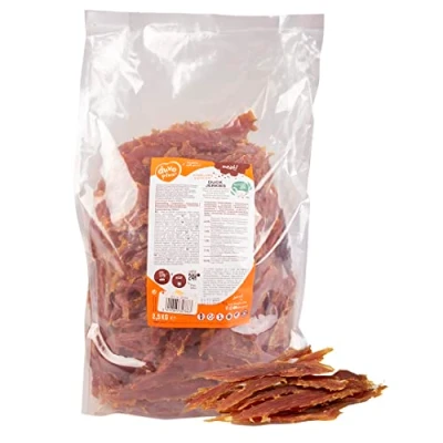 Image de duvoplus, Meat! Jerkies de Canard 2000g, Délicieux Filets séchés pour Chien, sans Céréales ni Gluten, Sucre ajouté, Idéal comme Snack et/ou Récompense