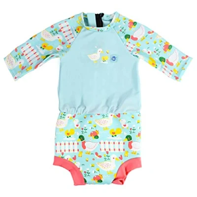 Image de Splash About Combinaison Solaire avec Happy Nappy Couche de Bain Incorporée Little Ducks 3 8 mois