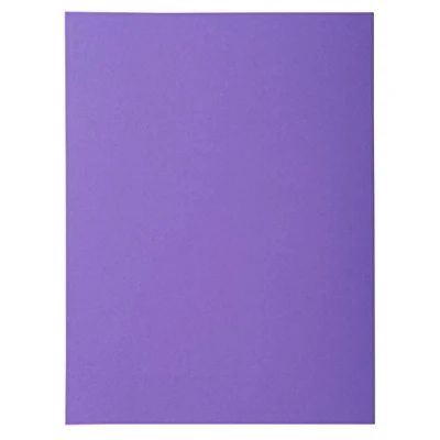 Image de Exacompta Réf. 218008E Paquet de 50 chemises rigides avec 1 rabat ROCK&#039;&#039;S 210 g/m² couleurs vives certifiées PEFC™ dimensions 24 x 32 cm pour documents format A4 couleur violine