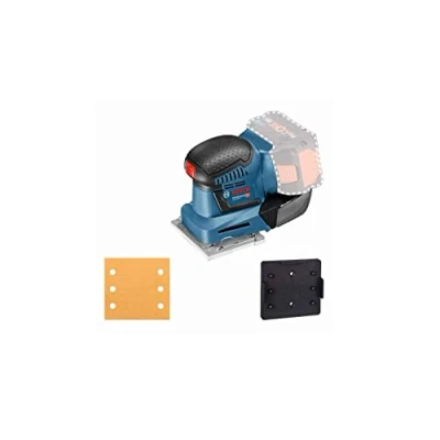 Image de Bosch Professional Ponceuse Vibrante Sans Fil GSS 18 V 10 (sans Batterie, V, Régime à Vide : 11 000 tr/min, Carton), Bleu, Seul