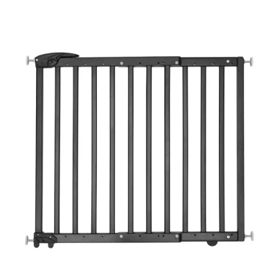 Image de Badabulle Deco Pop Noir Barrière de Sécurité Extensible Fixation Pression &amp; Vis