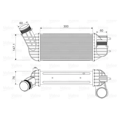 Image de VALEO 818345 Intercooler sans vanne EGR PEUGEOT: 3008 I, 308 I SW, 5008 CITROËN: C4 Picasso 1, II 5 portes, Grand Picasso, DS: DS5