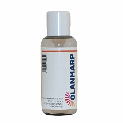 Image de Olanmarp Lessive fine concentrée liquide pour bas de soutien et compression lavage à la main + en machine (100 ml, sans filet linge)