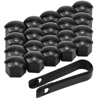 Image de Cozlly 20Pcs Capuchon d&#039;écrou De Roue 17mm, Cache Ecrou, Boulon Ecrou Couvre, écrous Roues, Bouchon d&#039;Écrou Roue, Capuchons Protection Hexagonal pour avec Outil Demontage
