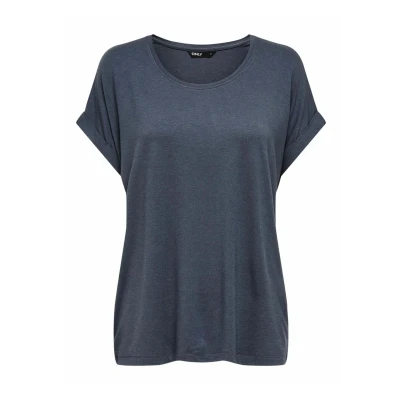 Image de ONLY Moster Oneck Tshirt basique, Femme, Taille: Small, Ombre blue