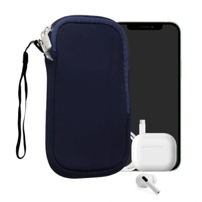 Image de kwmobile Housse Universelle Smartphone Pochette de Protection 17,2 x 8,4 cm pour téléphone Portable XL 6,7/6,8&quot; en néoprène Bleu foncé