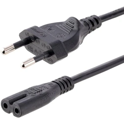 Image de StarTech.com Câbles Cordon / Câble d alimentation EU vers C7 de 1m M/F Noir