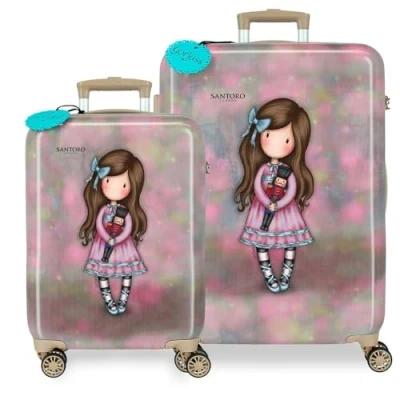 Image de Joumma Gorjuss The Nutcracker Jeu de valises Multicolores 55/67 cm Rigide ABS Fermeture TSA 97L 6,72 kg 4 Roues Doubles, Multicolore, Talla única,