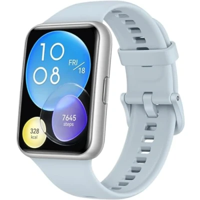 Image de HUAWEI Watch Fit 2 Montres connectées, Écran FullView avec Bords Ultra Fins, GPS, Appels Bluetooth,Suivi d&#039;un Mode de Vie sain, Animations d&#039;entraînement Rapide, Compatible Android et iOS,Bleu