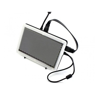 Image de Waveshare7 Pouces écran Tactile capacitif LCD HDMI 800 * 480 avec Bicolor Case pour Raspberry Pi 3 Model B/Raspberry B+/Raspberry 4/BB Black/PC/Various Systems