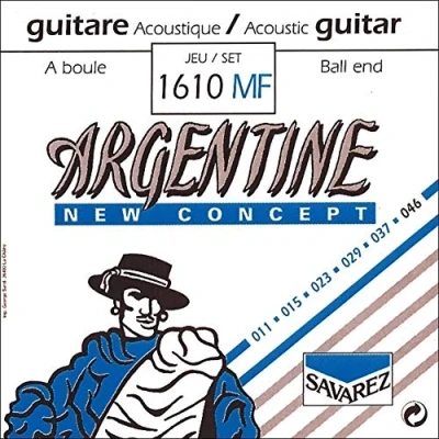 Image de Savarez cordes simples pour guitare acoustique Argentine Re4 .029 1214MF Light with ball end D4