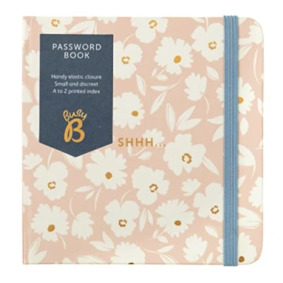 Image de Busy B Livre de mots passe Carnet notes à onglets A Z pour les informations connexion l&#039;internet Rose