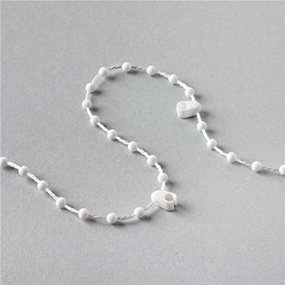 Image de EveryHome Chaîne inférieure de store vertical 12 m 100 clips pour lattes 127 mm