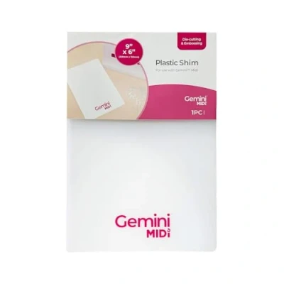 Image de Gemini Midi 9&quot; x 6&quot; Die Cutting Machine Replacement Accessories Plastic Shim, Clear, Taille Unique