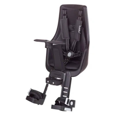 Image de BOBIKE 8011000021 Siège Avant Exclusif Mini Plus pour vélos avec Roues de 26&quot; à 29&quot; adapté aux Enfants d&#039;un Poids Maximum 15 kg ancrage dans Le Tube Direction Couleur Noir Urbaine
