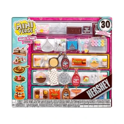 Image de MGA&#039;s Miniverse Make It Mini Food Brunch Multipack, Hershey Objets de Collection, DIY, Jeu Résine, Réplique d’Aliments, Collectionneurs et Enfants Plus 8 Ans, Non Comestible