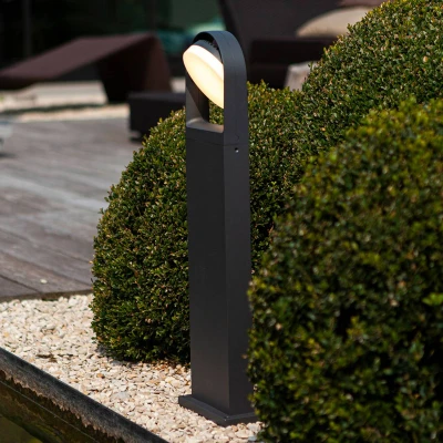 Image de LUTEC Borne lumineuse LED Fele anthracite, pivotante
