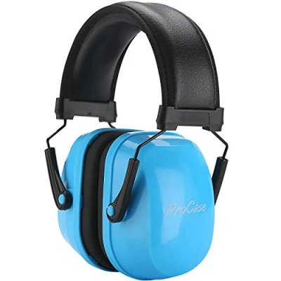 Image de Procase Casque Anti Bruit Enfant Bébé, Protection Auditive, Réglable Confortable, avec une Atténuation de SNR 34dB, Serre tête Souple Bleu