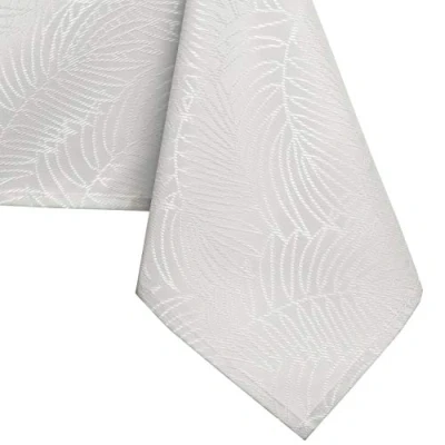 Image de AmeliaHome Nappe Effet Lotus déperlant Polyester Ecru Gaia 150x260 cm