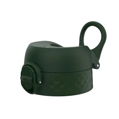 Image de Ion8 Couvercle Anti fuite OneTouch 2.0 Pour Gourdes 750ml, 920ml, 1000ml, 1200ml Remplacement, Grande, Plastique, Vert Foncé