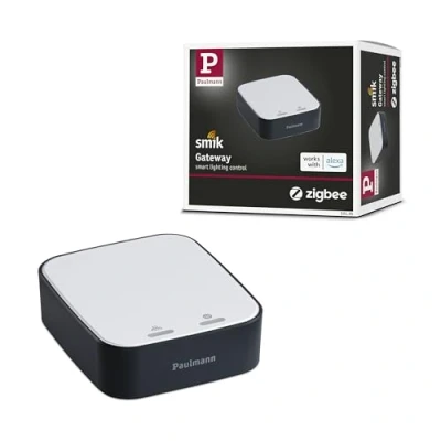 Image de Paulmann 50135 Smart Home Zigbee Gateway Bridge Smik Panneau de commande en plastique blanc/anthracite,