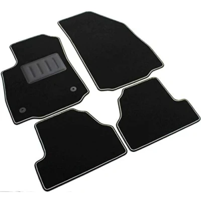 Image de ilTappetoAuto SPRINT03410 Ensemble de tapis sol PP (polypropylène) avant et arrière 4 noir Sur mesure OPEL: Mokka / X, CHEVROLET: Trax I