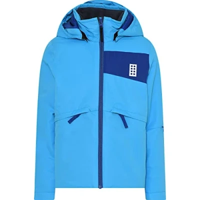 Image de Lego Wear Garçons Veste de ski d&#039;hiver 5.000 colonne d&#039;eau respirante LWJested 717 Blouson Pluie, Multicolore, 116