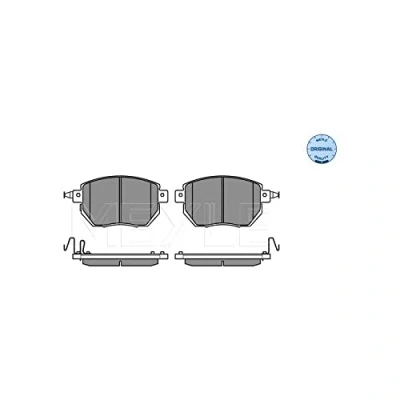 Image de MEYLE 025 240 5615/W Jeu de plaquettes frein ORIGINAL Quality Essieu avant contact signal d&#039;usure inclus avec tôle anti bruit INFINITI: FX SUV