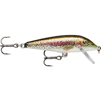 Image de Rapala Leurre de Pêche CountDown Matériel avec Construction Balsa d&#039;Eau Douce Profondeur Nage 1.5 2.4m Taille 7cm / 8g Fabriqué en Estonie Live Rainbow Trout