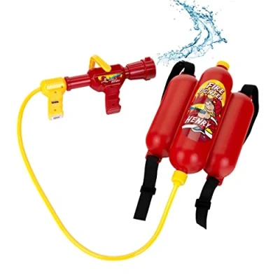 Image de Theo Klein 8932 Lance à incendie Avec fonction d&#039;arrosage et réservoir de 2 litres Se porte comme un sac dos Dimensions : 31 cm x 21 9 . Jouet pour enfants partir 3 ans