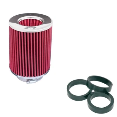 Image de Simoni Racing Spa FSR/UB Filtre Double Cône, Chrome Cap/Red Cotton