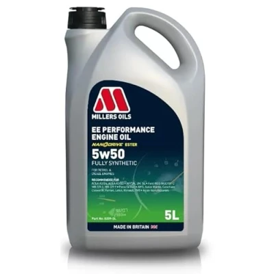 Image de Millers Oils Ee Performance 5W 50 5I Huile moteur 8209 5 MERCEDES BENZ: Classe A, C Berline, Vito Mixto, RENAULT: MASTER 2 Kasten, TWINGO 1