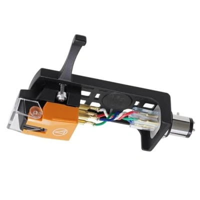 Image de Audio Technica VM530EN/H Headshell/Dual Moving Magnet Cartridge Combo Kit with Elliptical Stylus 1&#039;2&quot; Mount for 4 Pin Includes Mounting Hardware (Black/Orange)