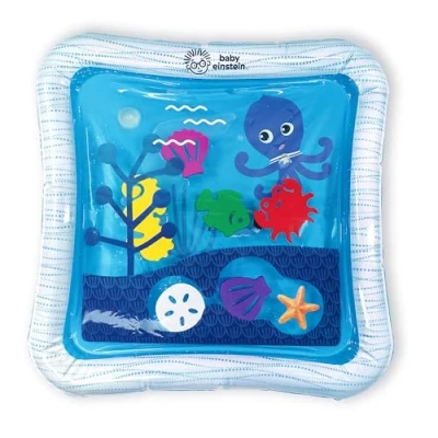 Image de Baby Einstein, Tapis d&#039;Éveil Bébés Opus’s Ocean of Discovery, d&#039;Eau Gonflable, 6 Animaux Flottantes Idéal pour Jouer sur le Ventre, Exploration Sensorielle, Facile à Nettoyer, 0 36m